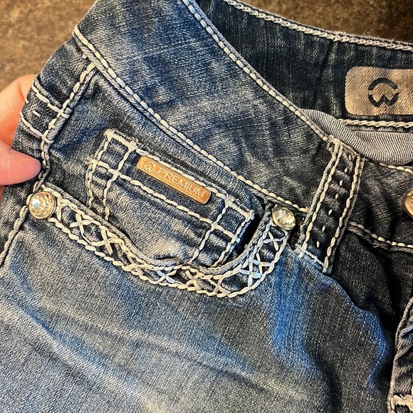 Wearhouse one size 24 jeans. In play condition due to wear, see photos. - Picture 6 of 6